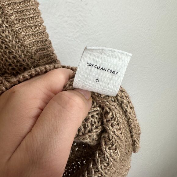 Apiece Apart Olivia Linen Vest In Khaki Size XS/S Sweater $365 Linen Luxury - Picture 4 of 8